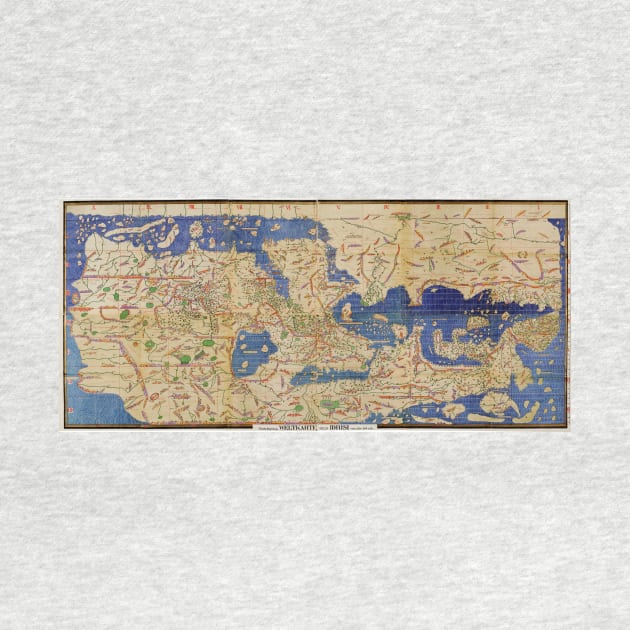 Al-Idrisi's world map, 1154 (C004/3861) by SciencePhoto